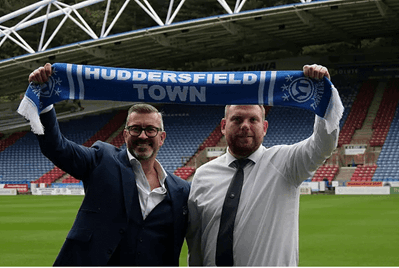 Andy Cullwick and Sean Jarvis of Huddersfield Town football club