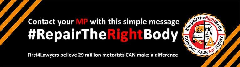 Repair the right body campaign banner